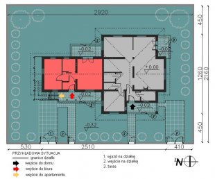 Dom + Biuro + Apartament 475 - gotowy projekt budowlany - rzut - 3
